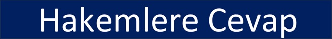Hakemlere Cevap